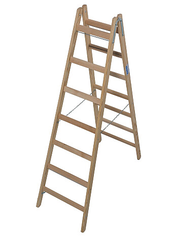 KRAUSE STABILO drabina drewniana dwustronna ze szczeblami 2x7
